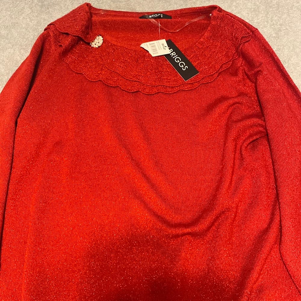 Red dressy shirt